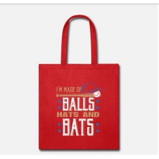 Baseball Bat Gift Red Tote Bag